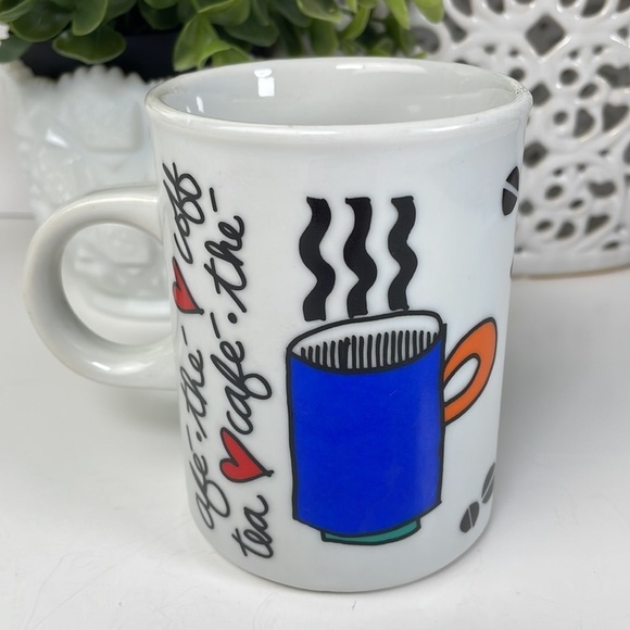 Danesco Mug Coffee Tea Vintage Bright Colours - Picture 2 of 10